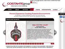Tablet Screenshot of costantegroup.com